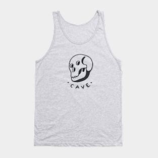 Simple and naive drawing of a skull Tank Top